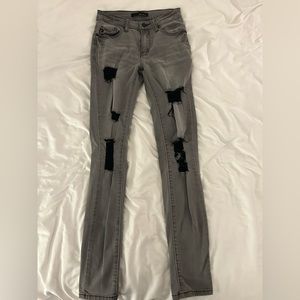 Kan-Can grey distressed jeans